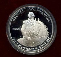 USA 1982. 1/2$ Ag "Washington" díszkiadásban, tanúsítvánnyal T:PP