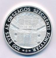 2002. 3000Ft Ag "Széchenyi Könyvtár" kapszulában, tanúsítvánnyal T:PP  Adamo EM179