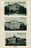 Szeged, Horthy internátus, Központi épület, belgyógyászati és sebészeti klinika