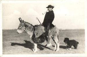 Hortobágy, Juhász a szamáron