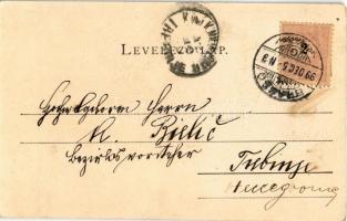 1899 Brassó, Kronstadt, Brasov; Millenniumi Árpád szobor, emlékmű. Kiadja a Herz könyvnyomda / Mille...