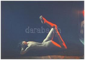 cca 1971 Akt kompozíciók, Czakó László (?-?) pécsi fotóművész hagyatékából 10 db vintage DIAPOZITÍV ...