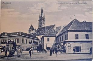 Medgyes, Alt-Mediasch, Medias; képeslapfüzet 12 képeslappal. Fritz Guggenberger / postcard booklet w...