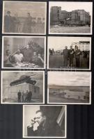 1956 Sztálinvárosból Sztálingrádba vezényelték Bráyer Antal autóbusz vezetőt szakmai és politikai továbbképzésre; szeptember 23. és november 3. között készítette a tételben szereplő 10 db vintage fotót, valamennyi feliratozva, datálva; az egyik kép sérült, kis szakadás a felső szélén, 9x12 cm