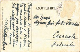 Visnové, Kostel, skola a radnice, Lurdská kaple zámeckém parku, Zámek hrabete ze Spieglu / church, s...