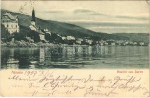 1907 Abbazia, Opatija; Ansicht von Süden (EK)