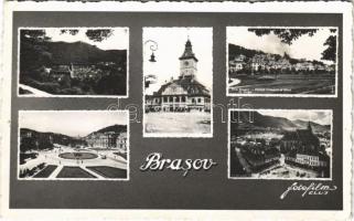 1936 Brassó, Kronstadt, Brasov; mozaiklap / multi-view postcard (EK)