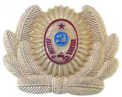 Szovjetunió ~1980. Katonai sapkajelvény T:2 Soviet Union ~1980. Military hat badge C:XF