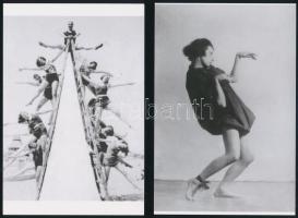 cca 1935 Szentpál Olga (1895-1968) mozgásművésznő, koreográfus, pedagógus és szakíró hagyatékából 8 db mai nagyítás, 15x10 cm