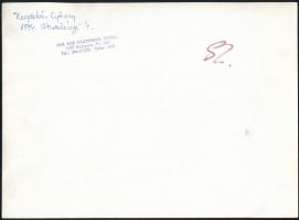 cca 1978 Hegedűs György feliratozott vintage fotóművészeti alkotása, a BME KISZ Multimedia Stúdió pe...