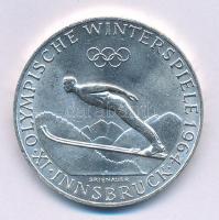 Ausztria 1964. 50Sch Ag IX. Téli Olimpia Innsbruck T:1- Austria 1964. 50 Schilling Ag 9th Winter Olymplics Innsbruck C:AU  Krause KM#2896
