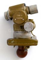 Szovjet tüzérségi tájoló, jelzett, bekoszolódott lencsével, kisebb deformációval, m: 20 cm