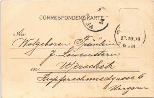 1899 Mürzsteg (Steiermark), Gruss aus dem Mürztal. "Todtes Weib" Wasserfälle, Mürzsteg / w...