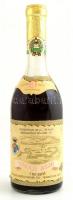 1975 3 puttonyos Tokaji aszú édes, bontatlan palack fehérbor. 0,5 l Rosszul tárolt
