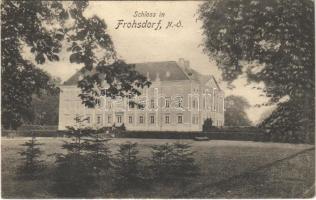 Frohsdorf (Lanzenkirchen), Schloss Frohsdorf / castle. Verlag J. Michalup Fotogr. (J. Weiner) (EK)
