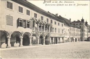 1911 Bruck an der Mur (Steiermark), Historisches Gebäude aus dem 15. Jahrhundert / historical building from the 15th century (EK)