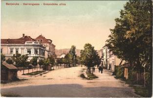 Banja Luka, Banjaluka; Herrengasse / Gospodska ulica / street + Zensuriert K.u.K. Truppenspital Banja-Luka