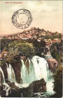 Jajce, Wasserfall / waterfall + Zensuriert K.u.K. Truppenspital Banja-Luka
