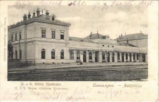 Banja Luka, Banjaluka; K.u.K. Militär Stadtbahn / military railway station (small tear)