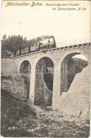 1911 Mariazellerbahn, Mariazeller Bahn; Heubrandgraben-Viadukt bei Puchenstuben / railway bridge, viaduct, train, locomotive (EK)
