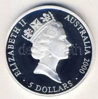 Ausztrália 2000. 5$ Ag "Sydney-i olimpia" T:PP Eredeti díszdobozban, tanúsítvánnyal!