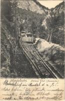 1904 Funicolare della Mendola, Mendelbahn (Südtirol); Mittlerer Teil (Ausweiche) / funicular railway (EK)