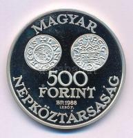 1988. 500Ft Ag "Szent István" dísztokban T:PP,1- patina
Adamo EM102