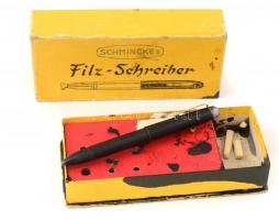 Schminckes Filz-Schreiber, eredeti, foltos, kissé viseltes dobozában, h: 14,5 cm