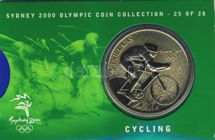 Ausztrália 2000. 5$ "Kerékpár" díszkiadásban, tanúsítvánnyal T:BU
