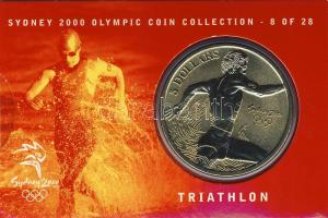 Ausztrália 2000. 5$ "Triatlon" díszkiadásban, tanúsítvánnyal T:BU