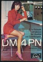 cca 1977-1979 Vegyes NDKs rádióvisszajelzés kártya, rajta reklámokkal, az egyiken a Trabantot is gyá...