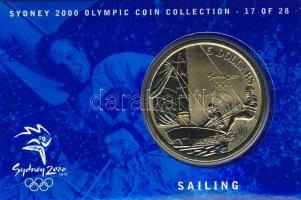 Ausztrália 2000. 5$ "Vitorlázás" díszkiadásban, tanúsítvánnyal T:BU