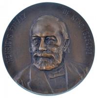 Kozma Erzsébet (1879-1973) 1908. "Finály Henrik" Br emlékérem. "HENRICVS FINÁLY DE KEND 1825-1898 / MEMORIAE DVLCEDINE CAPTI FILII MDCCCCVIII" (61mm) T:1- Hungary 1908. "Henrik Finály" Br commemorative medallion. Sign.: Erzsébet Kozma (61mm) C:AU HP 6401.