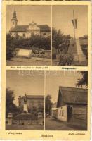 1952 Kiskőrös, Római katolikus templom, Petőfi emlékmű, Országzászló, Petőfi szobra, Petőfi szülőháza (EB)