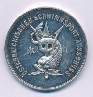 Ausztria 1906. "Oszrák Úszóbizottság" jelzetlen Ag díjérme (14,36g/33mm) T:2 kis ü. Austria 1906. "Austrian Swimming Committee" unmarked Ag sportmedal (14,36g/33mm) C:XF small ding