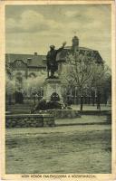 Mór, Hősök szobra, emlékmű, Községháza. Szakátsits Gyula kiadása (Rb)