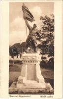 1942 Pécsvárad, Hősök szobra, emlékmű, csendőrök. Anschau Antal kiadása (EK)