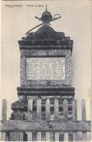 Nagyvisnyó, Hősök emlékműve. Hangya Szövetkezet kiadása (EK)