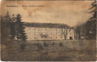 1917 Törökbálint, Meller Rudolf kastélya. Eckstein Adolf kiadása (kopott sarok / worn corner)