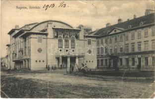 1910 Sopron, Színház. Piri Dániel kiadása (fa)