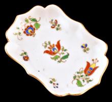 Herendi MHO magyaros mintás tálka. Kézzel festett, jelzett, apró kopással. 11x7,5 cm