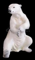 Jelzés nélkül: Jegesmedve. kézzel festett, kis kopással  23 cm