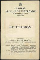 1939 Magyar Általános Hitelbank, kaposvári fiókja, betétkönyv, több bejegyzéssel