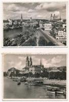 11 db RÉGI svájci város képeslap: Zürich és Rorschach / 11 pre-1945 Swiss town-view postcards: Zürich and Rorschach