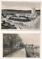 11 db RÉGI svájci város képeslap: Zürich és Rorschach / 11 pre-1945 Swiss town-view postcards: Züric...