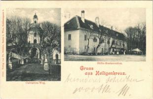 1900 Heiligenkreuz (Heiligenkreuz im Wienerwald), Calvarien-Weg, Stifts-Restauration / calvary, restaurant of the abbey. Verlag v. Th. Stiebler