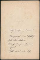 cca 1880-1890 7 db díszes megírt levélpapír