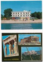 19 db MODERN görög város képeslap / 19 modern Greek town-view postcards