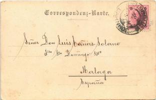 1898 Schönberg im Stubaital (Tirol), Gruss aus Stubaithal und Jagerhof-Schönberg. Witting-Aussichtsw...