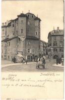 1903 Innsbruck (Tirol), Ottoburg / street view, hotel, shops